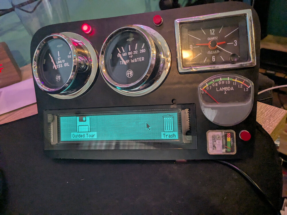 The dash, out of the car