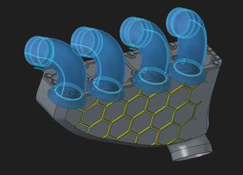 Manifold v3: intake and tuned runner bells